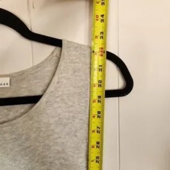 Closet clearance Bryn Walker Heather Gray Tunic Asymmetrical Lagenlook Cotton - Picture 7 of 7